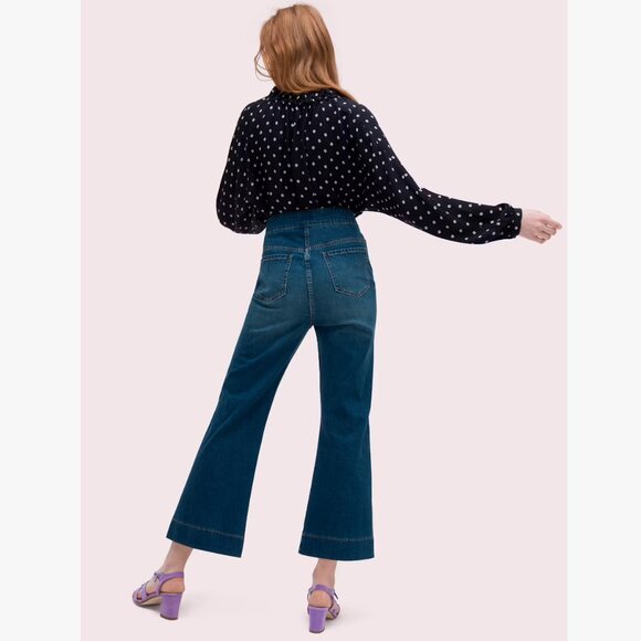 Kate Spade Mini Flora Tie-Neck Blouse - Picture 4 of 11